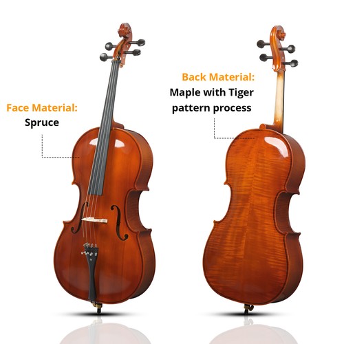 Glarry cello spruce - cello, top