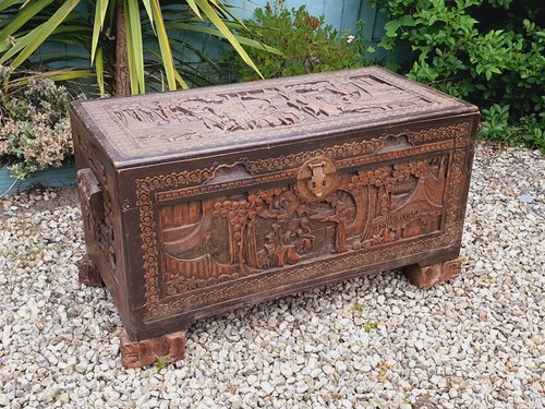 Vintage oriental carved - vintage,