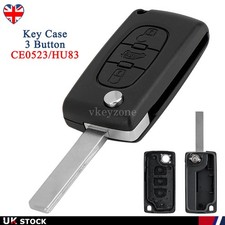 3 Button Remote Flip Key Fob