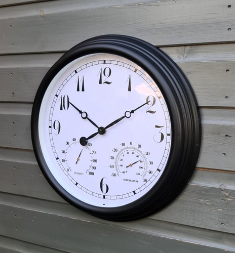 Garden station wall clock - wall, with