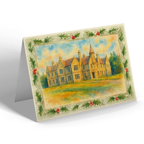 Xmas notelet dalmore - notelet,