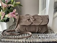 Sienna De Luca Brown Suede Small Cross Body Bag Shoulder Bag
