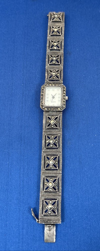 Marcasite black onyx mop - onyx,