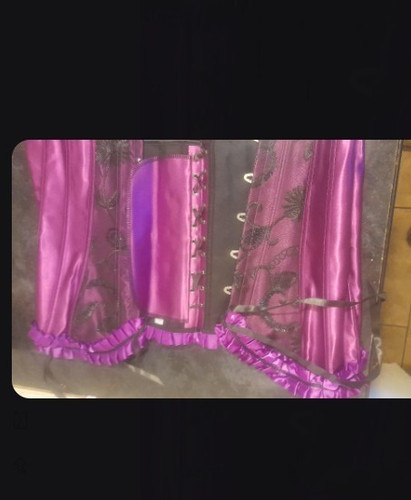Purple plus size corset sz - plus,