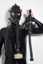 ✅ Israeli Gas Mask Combo | Hose Tube | Latex Rubber Gummi | Breathplay Setup