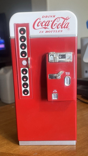 Coca cola vending machine - coca-cola, coin