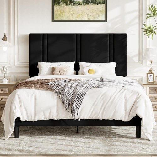 Queen platform bed frame with - platform,