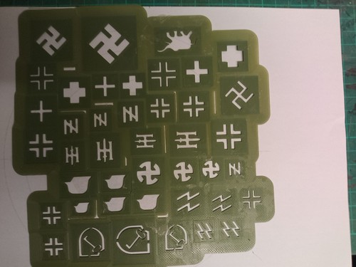 German ww2 regiments stencil - -,