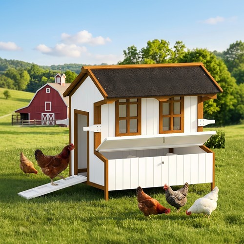 Chicken coop hen - chicken,