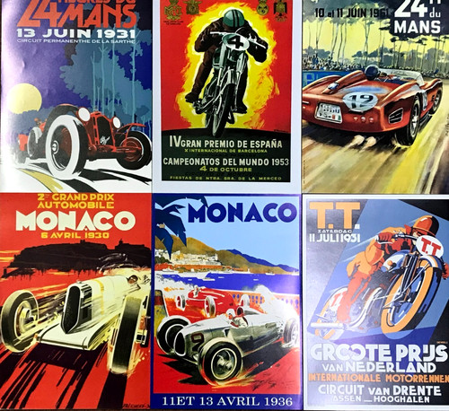 Metal signs motor car racing - motor,