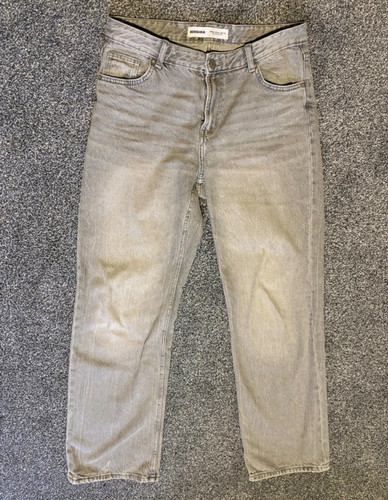 Bershka grey denim - grey,