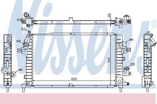 Nissens radiator for vauxhall - radiator,
