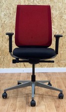 STEELCASE* REPLY OFFICE CHAIR Red/black Mesh Back - Ergonomic- UK DELIVERY
