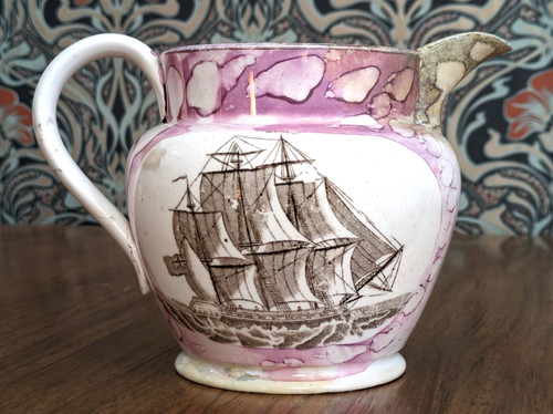 19th century sunderland pink - 19th,