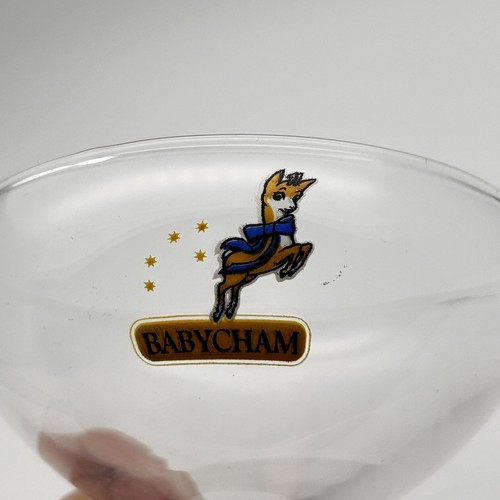 Vintage babycham glass coupe - babycham,
