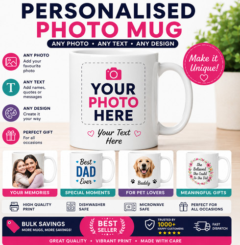 Personalised photo mug - personalised, mug,