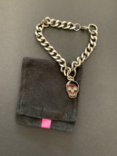 Theo fennell skull charm chain - theo,