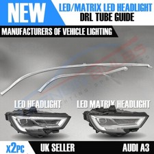 Audi A3 S3 RS3 8V Led & Matrix headlight DRL strip light tube guide 2017-20