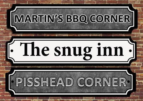 Personalised street sign - street,