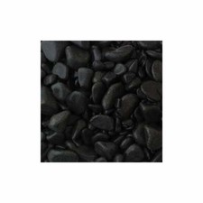 15-30mm Ebony Black Cobbles Premium Decorative Garden Pebbles 20KG