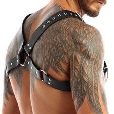 Sexy Men PU Leather Shoulder
