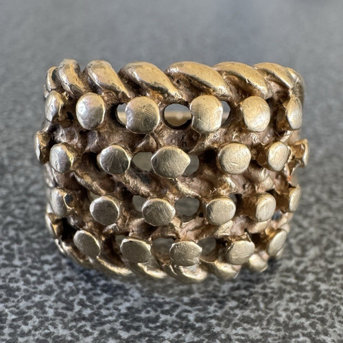 9ct yellow gold keeper ring - 9ct,