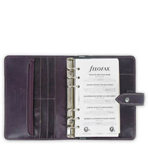 #Filofax Personal Size Malden Organiser Planner Diary Book Purple Leather 025850