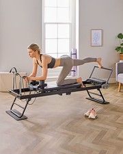 Aldi Pilates Reformer Stretch Machine - Foldable Home Gym Equipment Brand NEW