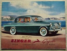 SINGER GAZELLE SEDAN CVT STATION WAGON USA Sales Brochure #4166/EX/USA 3/69/2