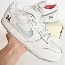 Nike SB Dunk Low OG QS Supreme 94 White UK 9.5 EUR 44.5 US10.5 Silver HQ8487 100