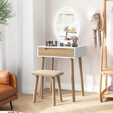 LED Mirrored Dressing Table