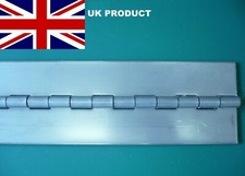 Stainless Steel Heavy Duty Piano Hinge 100mm / 4" O/W Undrilled UK 8mm Pin 0g