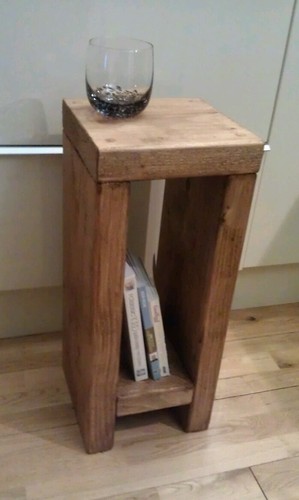 Pair bedside side tables - or,
