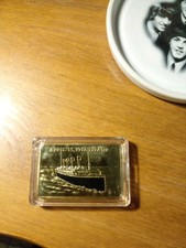 The Titanic Remembrance Troy Gold Bullion Bar 1oz Sealed In A Case Made In 2011