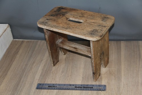 Vintage welsh wooden milking - wooden,
