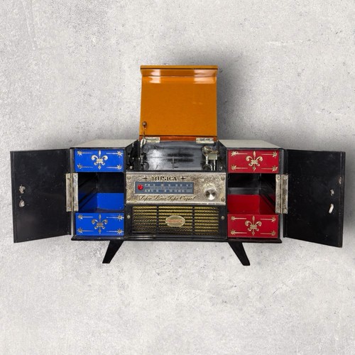 Musica 1960s record player - record,