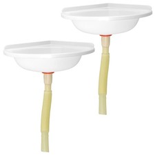  2 Pcs Triangular Sink Wall Mount Corner Bathroom Wall-mount Sinks