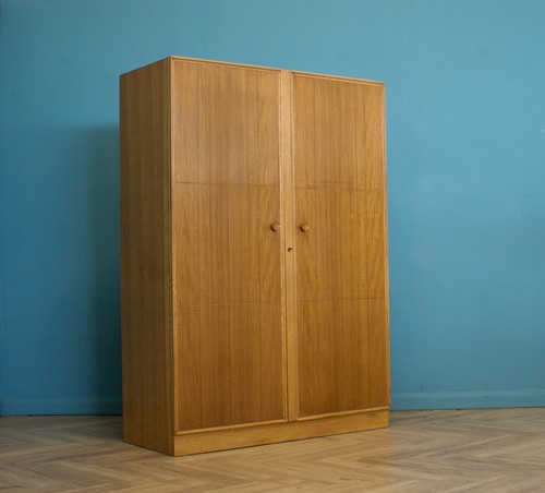 Mid century oak wardrobe - century,