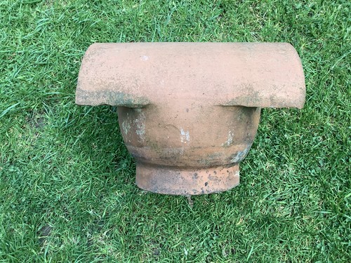 Chimney pot terracotta hooded - pot,