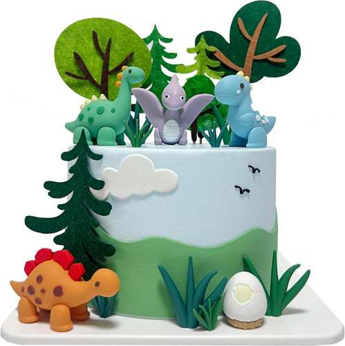 Dinosaur cake toppers 3d - cake, toppers,