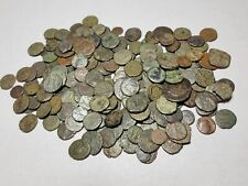 LOT OF 100 ANCIENT ROMAN & BYZANTINE BRONZE COINS - 1500+ YEARS FREE SHIPPING