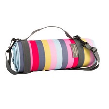 Navigate - Summerhouse Gardenia Stripe Picnic Blanket/Rug with Carry Handle