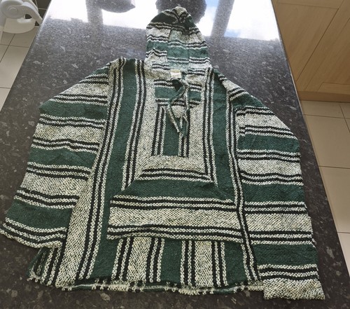 Striped mexican baja hoodie - striped,