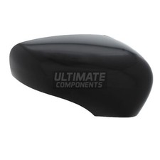 Renault Clio Mk4 2012-2019 Wing Mirror Cover Cap Polished Black Drivers Side