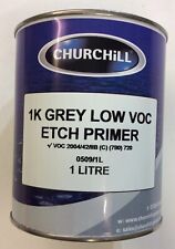 1K Grey Low VOC Etch Primer Filler RFU 1 Litre For Use On Aluminium and Others