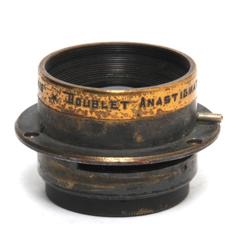 Vintage brass lens - vintage,