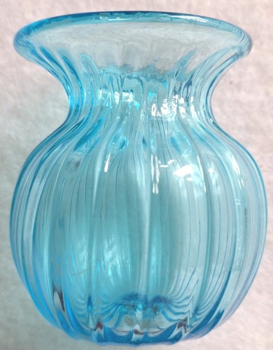 Small aqua turquoise - small, handblown