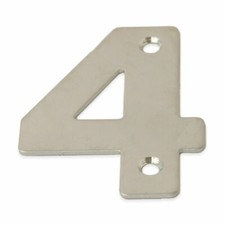 Door Numbers Stainless Steel  & Letters 3" ( 75 mm ) | House Flat Apartment Shop