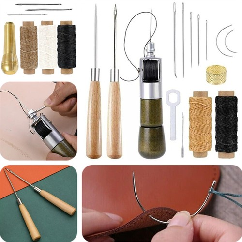 Leather sewing awl kit - leather,