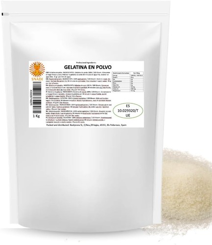 Gelatin powder 1kg unflavoured - gelatin,